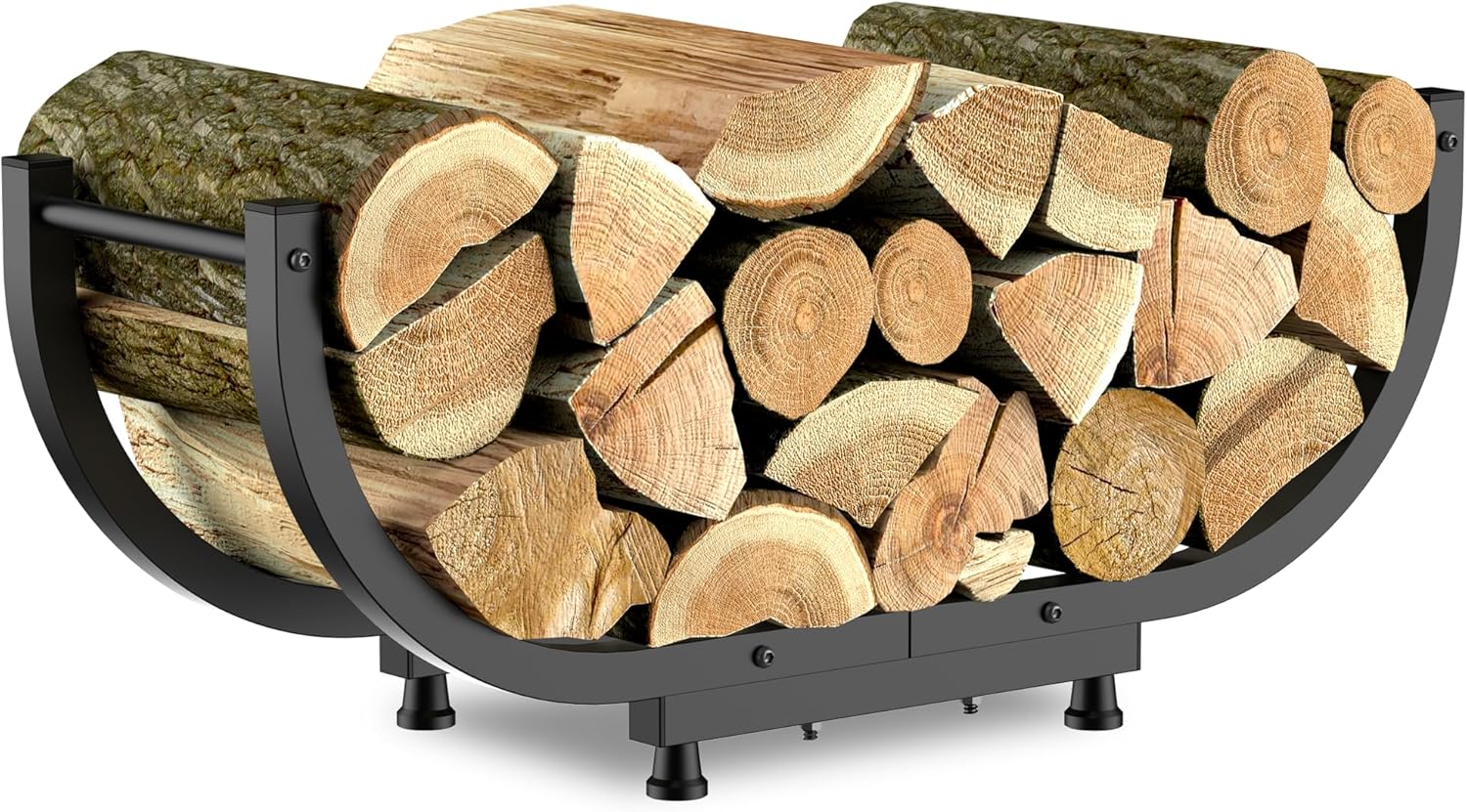 Firewood Rack Outdoor Storage Holder for Indoor and Outdoor Use
