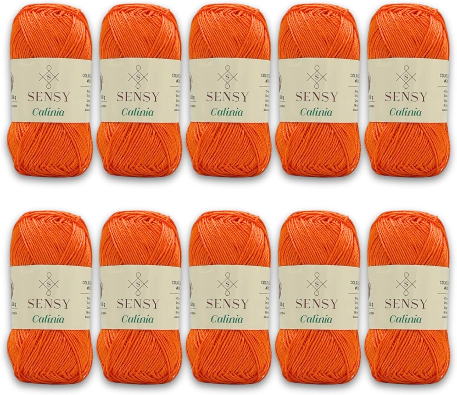 10 Skeins of Sensy Calinia Yarn for Amigurumi Projects