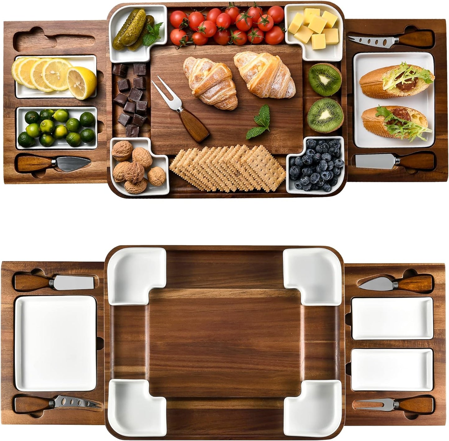 Upgraded Acacia Cheese Board Set for Charcuterie Lovers
