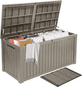 Extra-Large Patio Deck Box 180 Gallon - Waterproof Outdoor Storage
