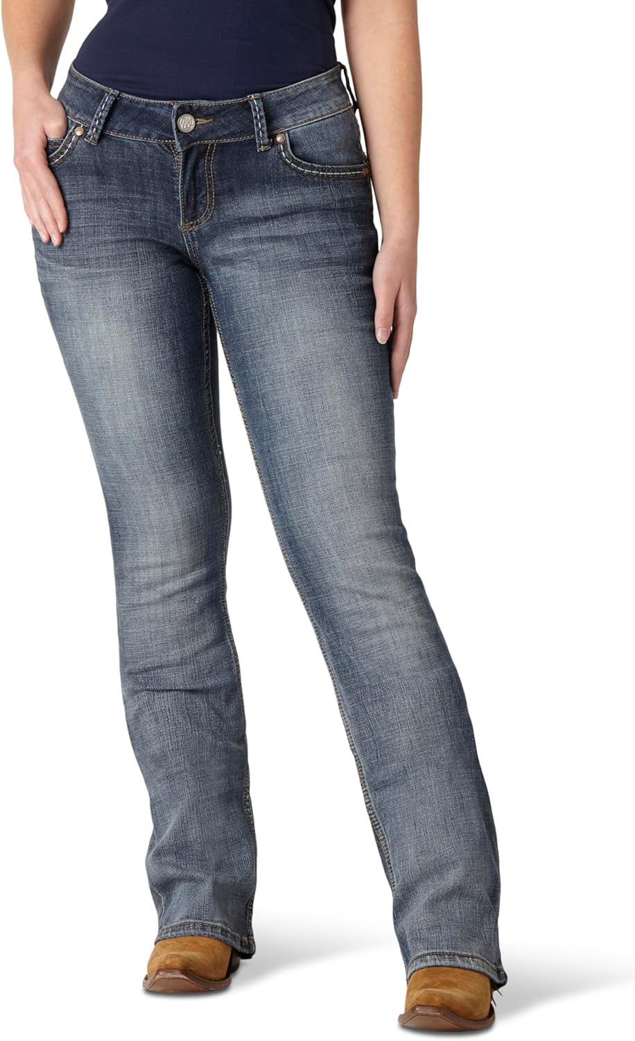 Wrangler Ladies Retro Sadie Boot Cut Jeans for Flattering Fit