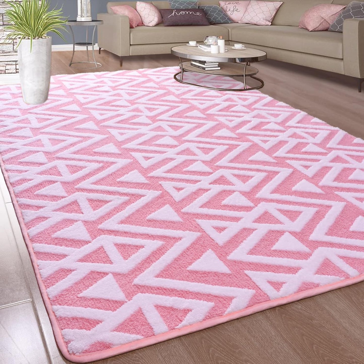 Ompaa Ultra Soft Shaggy Rugs for Bedroom and Living Room Decor