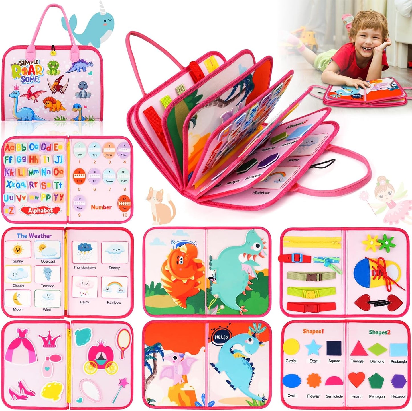 Montessori Quiet Book - Educational Toy for Toddlers