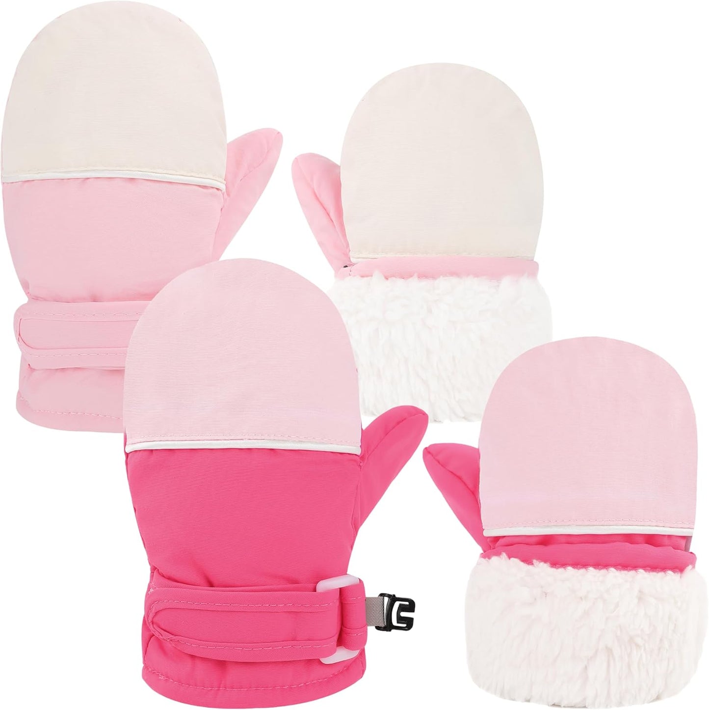 Cozy Fleece-Lined Waterproof Snow Gloves for Toddlers by Sea Zaela