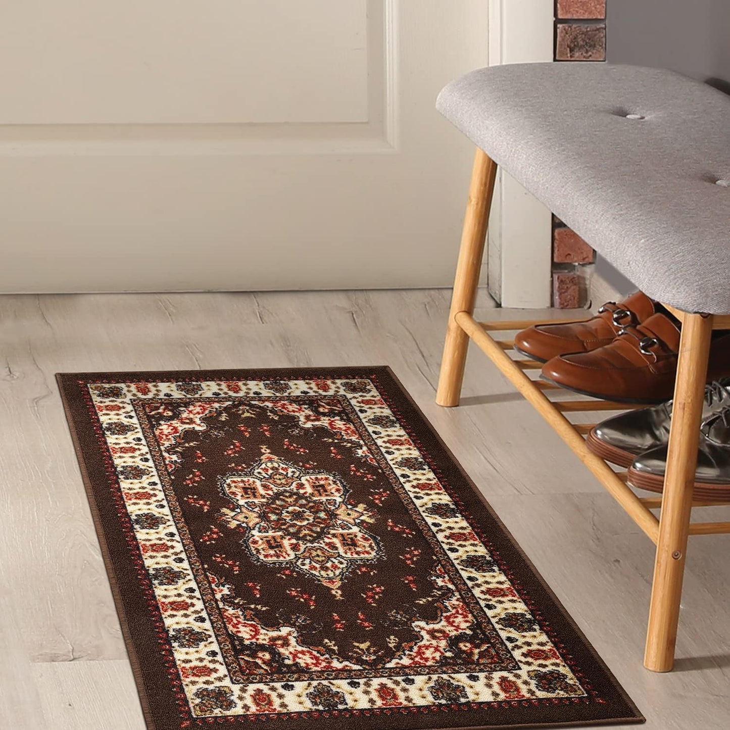 Antep Rugs Alfombras Oriental Traditional Non-Slip Kitchen Rug