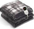 Heated Electric Blanket Full Size - Dual-Sided Flannel Sherpa Comfort