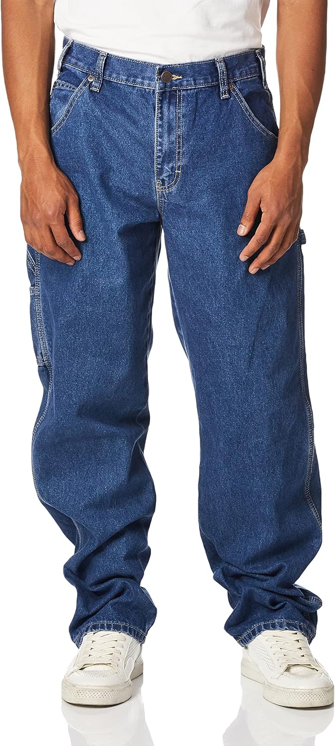 Dickies Mens Relaxed Straight-fit Carpenter Jean for Comfort