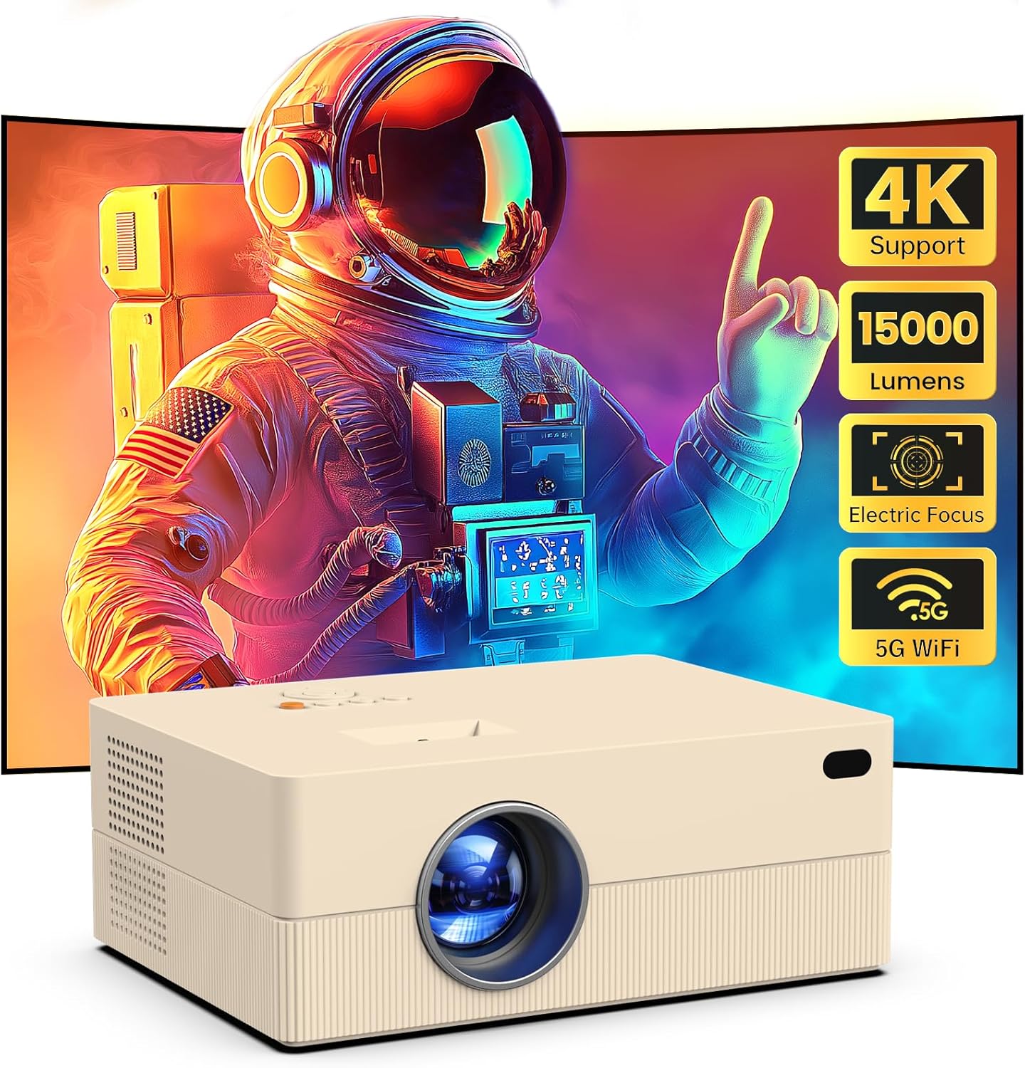 4K Mini Projector: Portable Outdoor Cinema