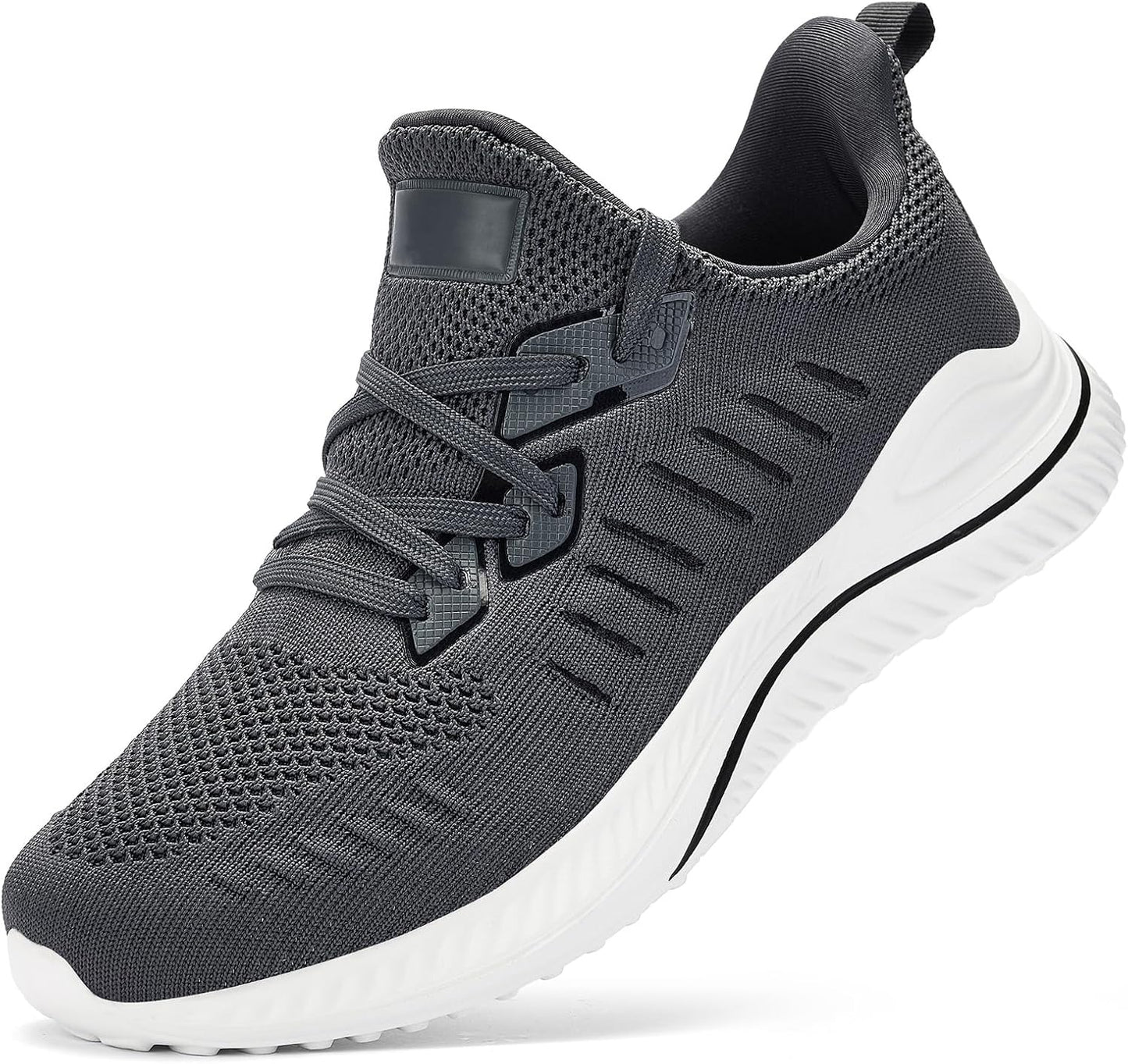 Mens Wide Sneakers Slip On Memory Foam Walking Shoes Comfortable