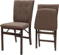 Set of 2 MECO Folding Chairs - Espresso Finish