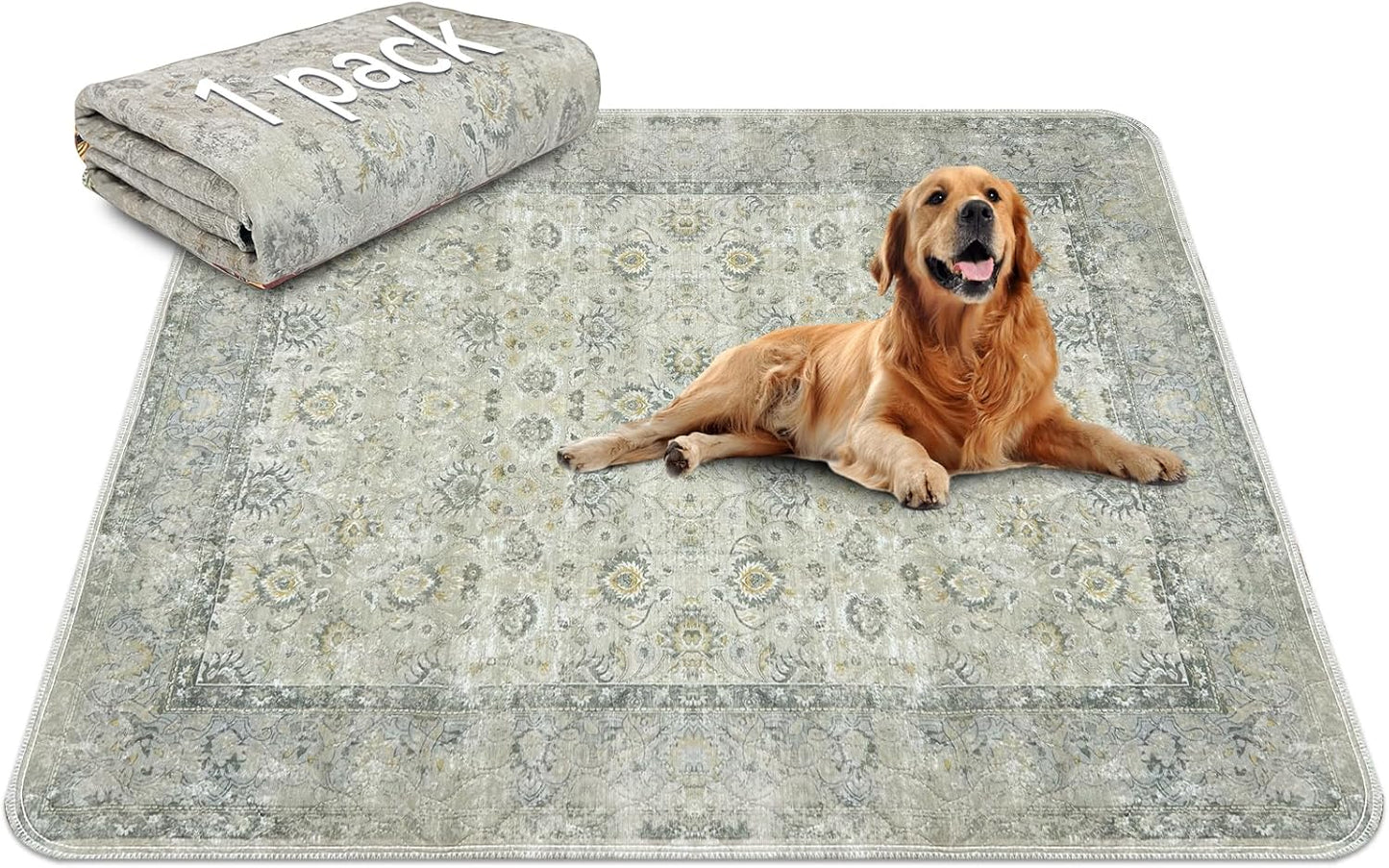 Washable Pee Pads for Dogs - 72in x 72in Waterproof Non-Slip