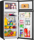 Manastin 4.4 Cu.Ft Mini Fridge with Freezer - Compact Two-Door Cooler