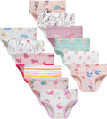 Girls Soft Underwear Toddler Kids Briefs 12-Pack - Comfortable Cotton