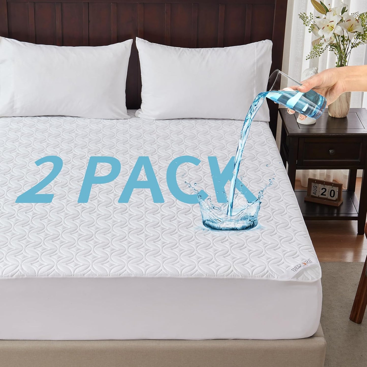 BEDLORE Waterproof Mattress Protector for Full Size Beds