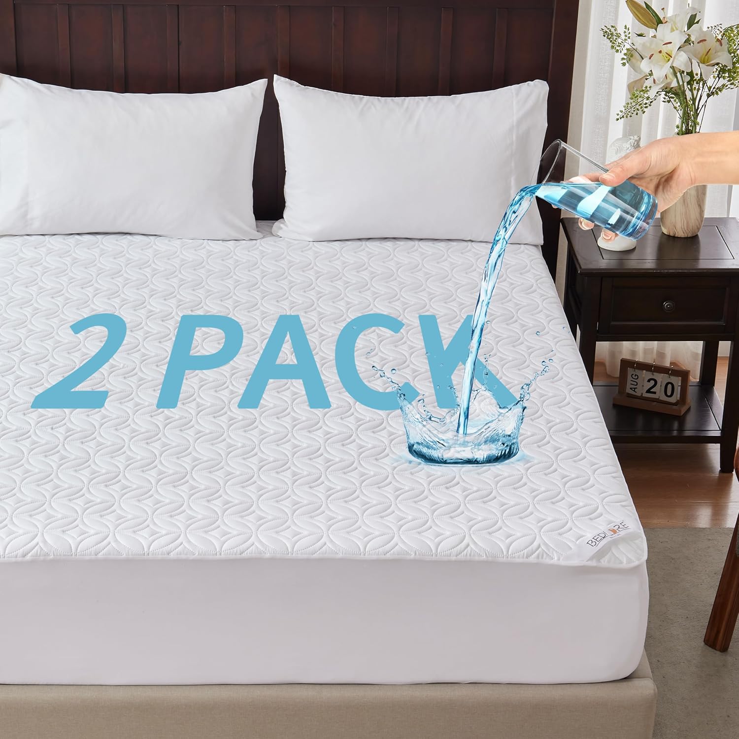 BEDLORE Waterproof Mattress Protector for Full Size Beds