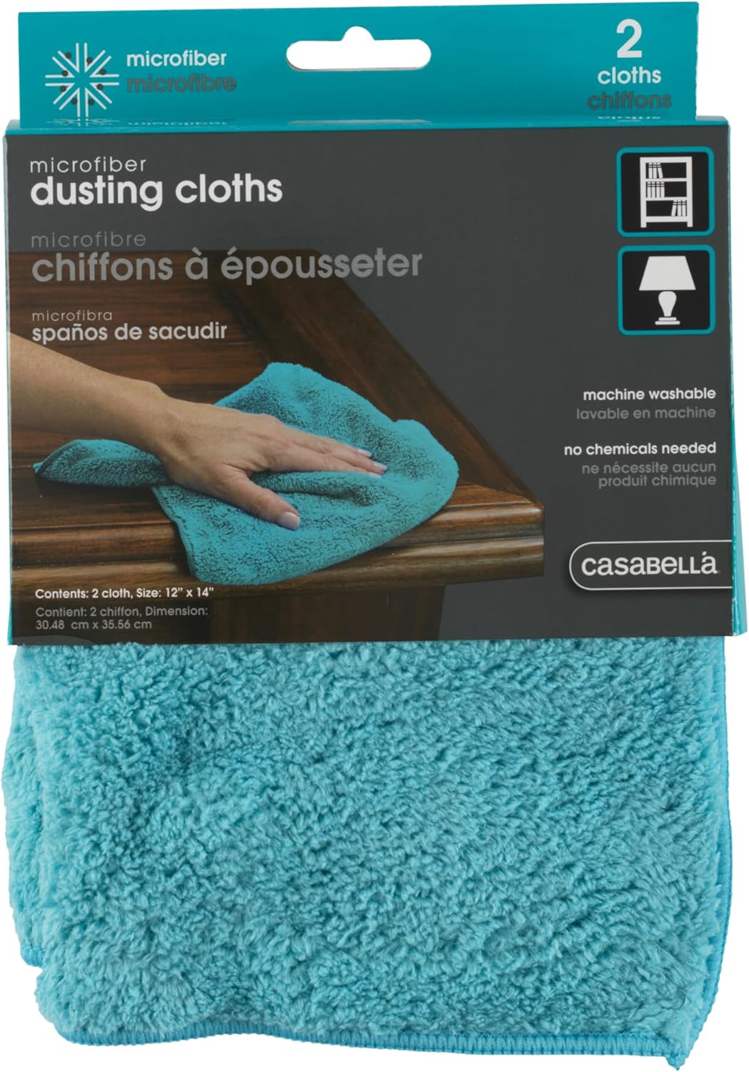 Casabella Microfiber Cloth 2-Pack: Superior Dusting Power!