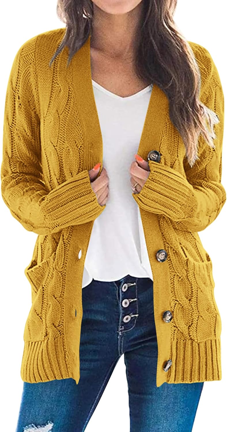PRETTYGARDEN Women's Open Front Cardigan Sweaters for Fall