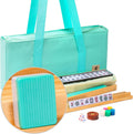 American Mahjong Set Seabreeze with Green Soft Case - Complete