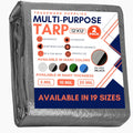 Large Waterproof Tarp 12ft x 12ft 2 Pack - Heavy Duty Protection