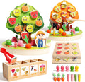 Toddler Sensory Montessori Wooden Preschool Learning Toy - Fine Motor