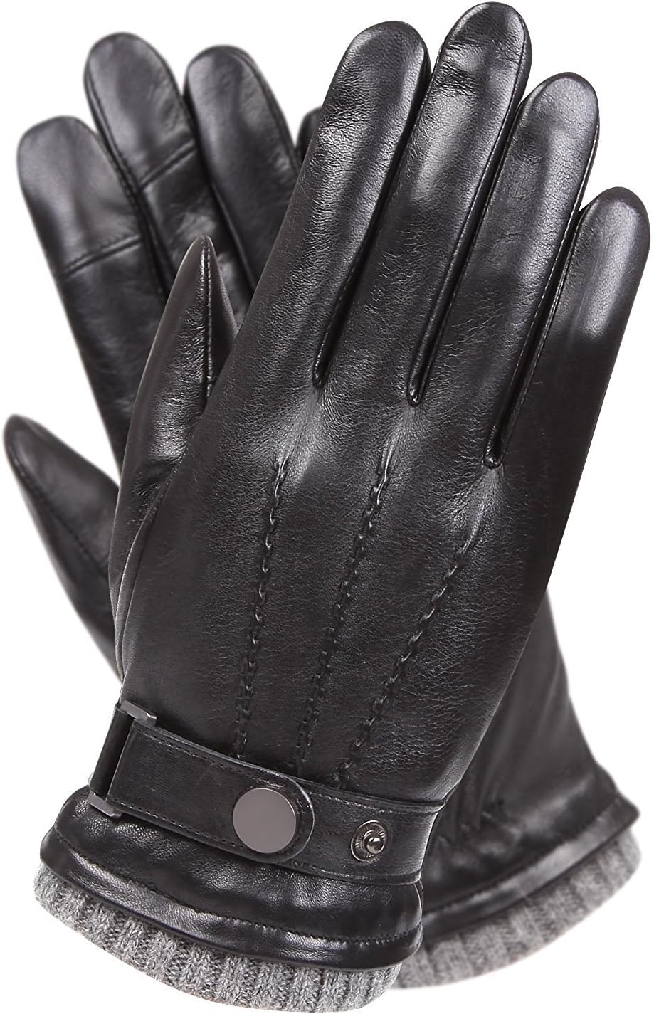 Warmen Men's Leather Driving Gloves: Ultimate Winter Warmth