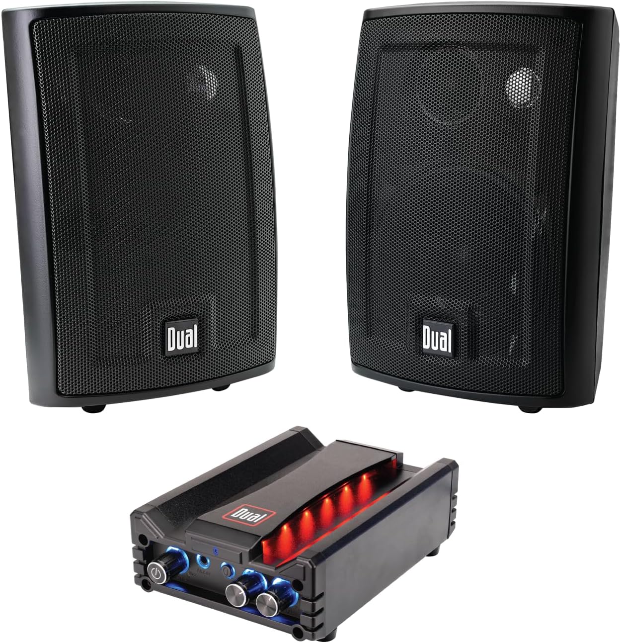Powerful Bass Duo: Dual Electronics Speaker & Amp