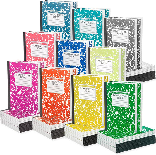 Fainne A5 Marble Composition Notebooks - 100 Pack