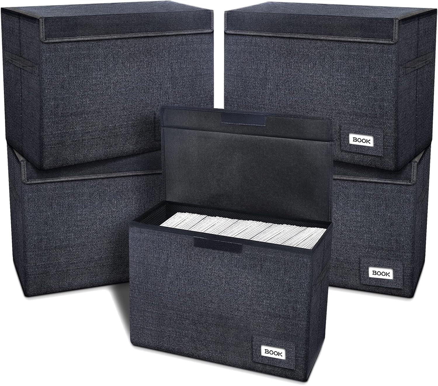 Leffis Comic Book Storage Box 5 Pack for 150 Comics