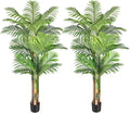 6ft Triple Golden Cane Palm Artificial Tree - Lush Indoor/Outdoor