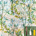 Window Privacy Film Elegant Leaves for Enhanced Home Privacy