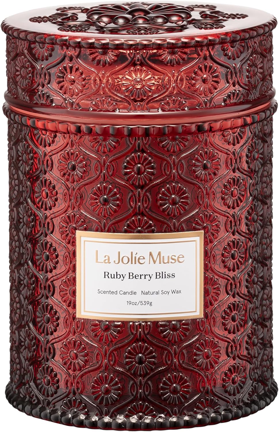 Ruby Berry Bliss Scented Candle for Festive Fall Decor