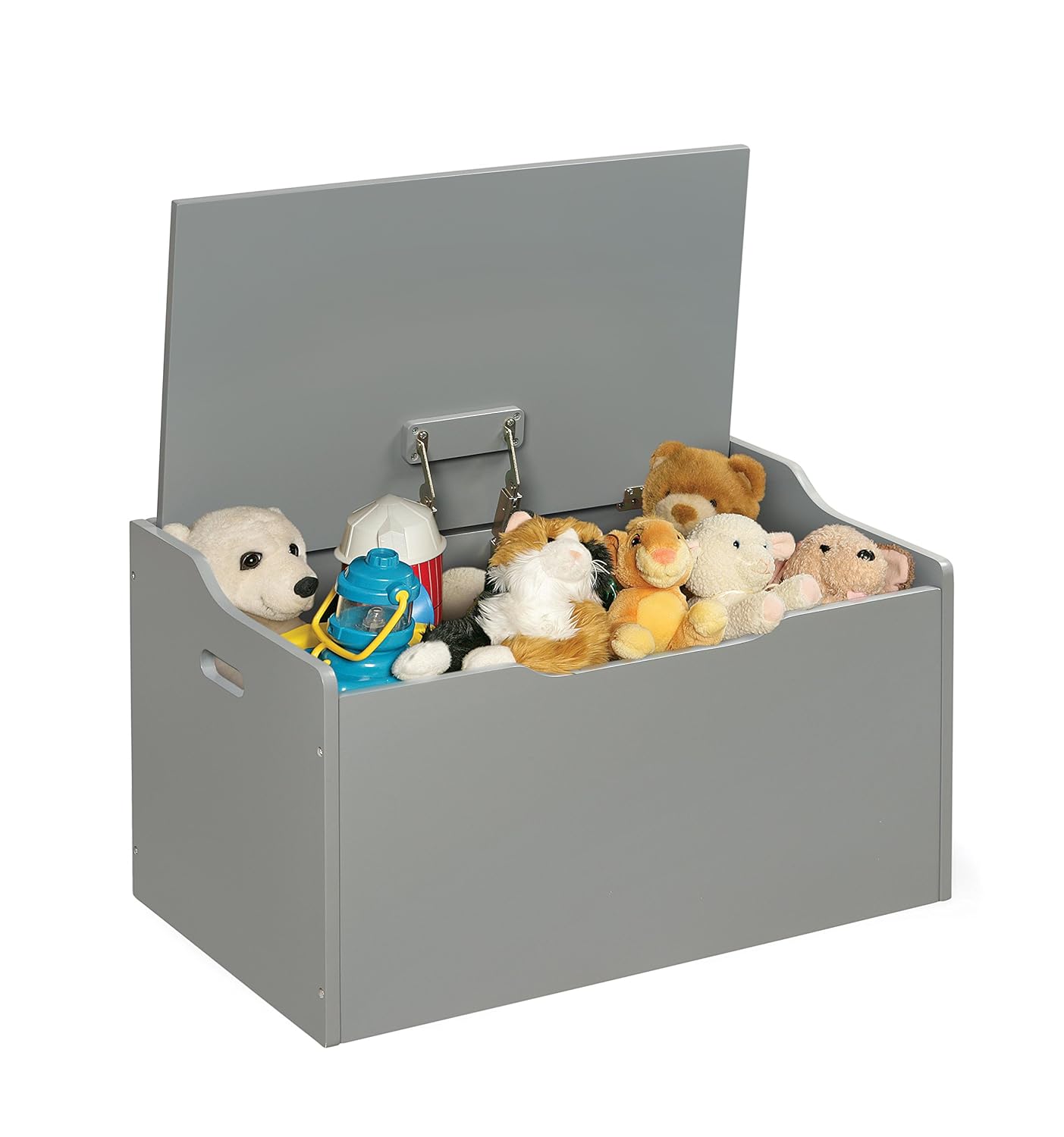 Badger Basket Bench-Top Wooden Toy Box for Safe Storage