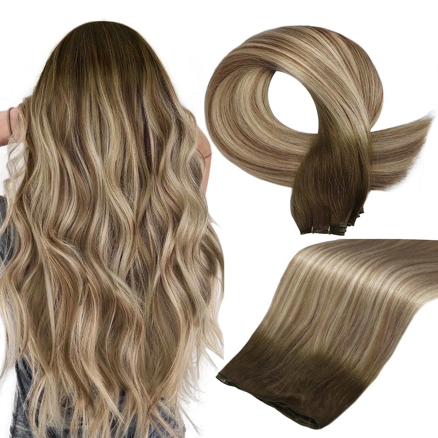Full Shine Genius Weft Hair Extensions for Stunning Volume