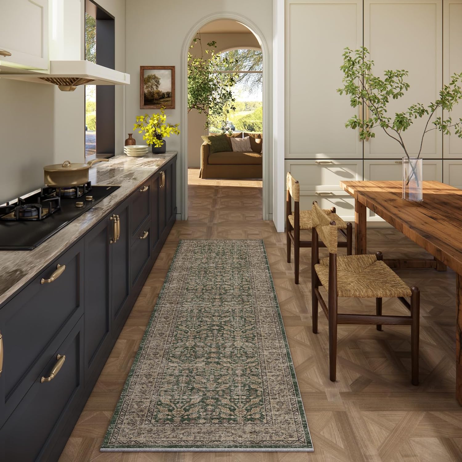 Machine Washable Hallway Runner Rugs for Indoor Spaces