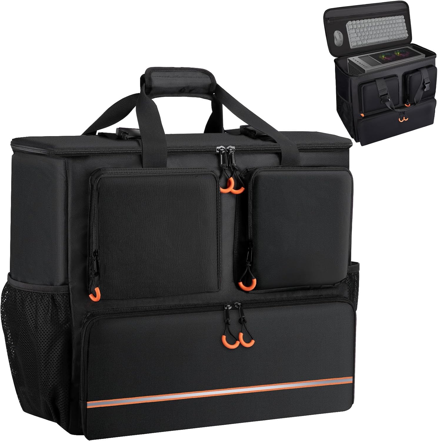 Computer Desktop Tower Carrying Case for Safe Travel and Storage