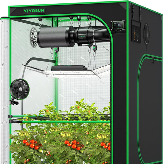 VIVOSUN Smart Grow Tent Kit: WiFi-Integrated, Full-Spectrum Light