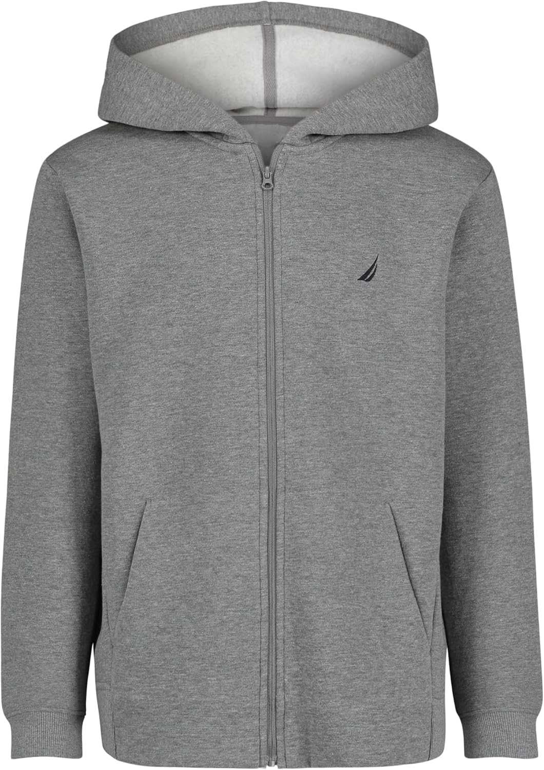 Nautica Boys' Signature Logo Hoodie - Lightweight Fleece