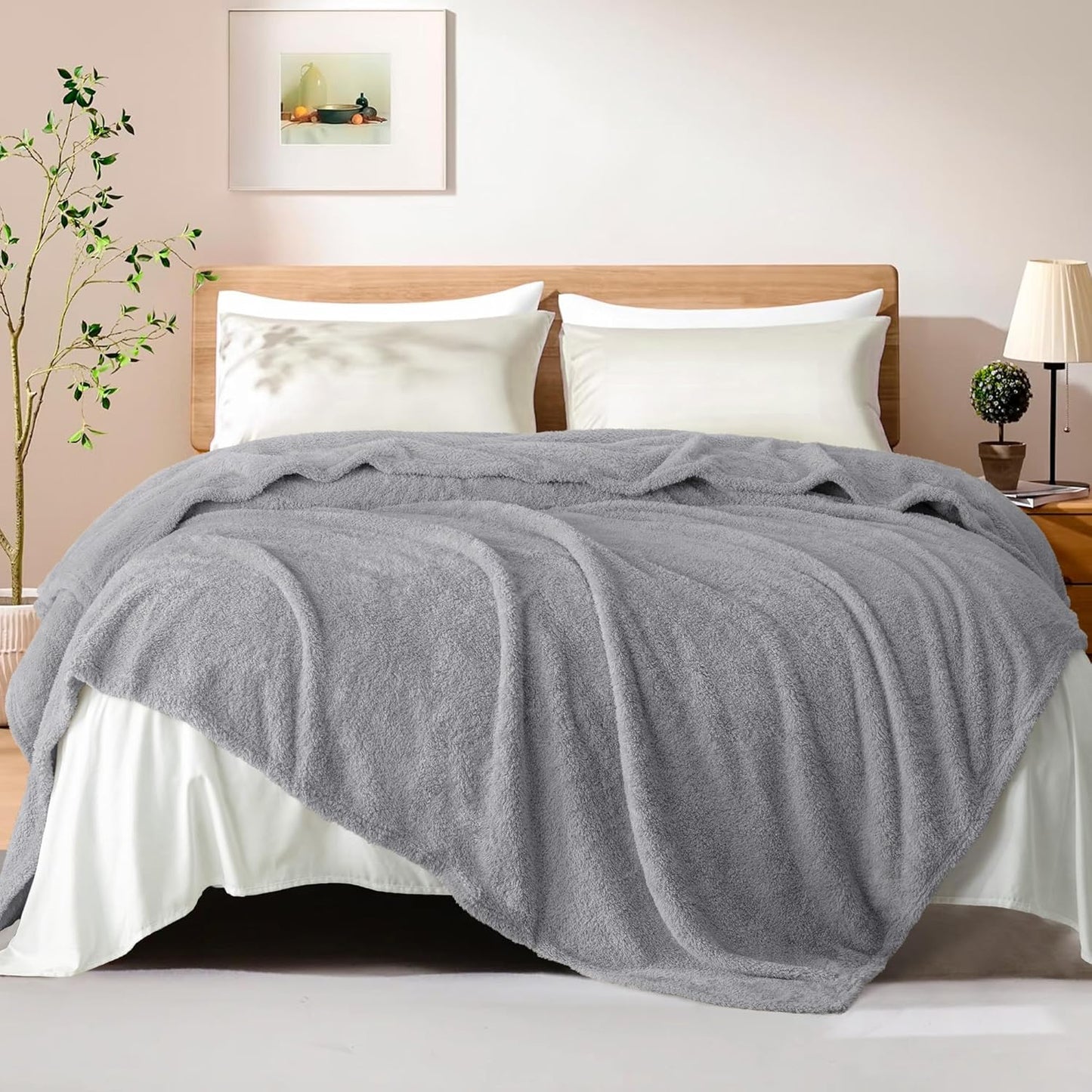 Exclusivo Mezcla Fleece Blanket for Couch, Soft and Cozy King