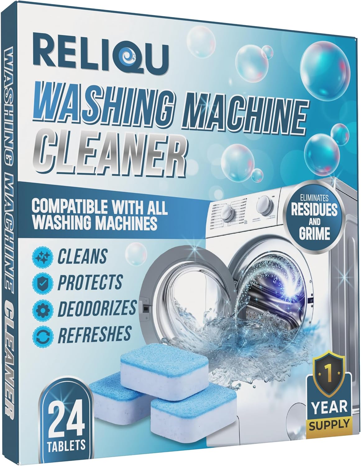 Ultimate Washer Descaler | Year's Supply | Reliqu