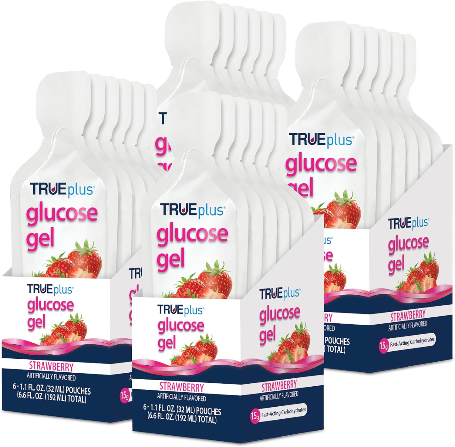 TRUEplus Glucose Gel Pouch for Quick Low Blood Sugar Support