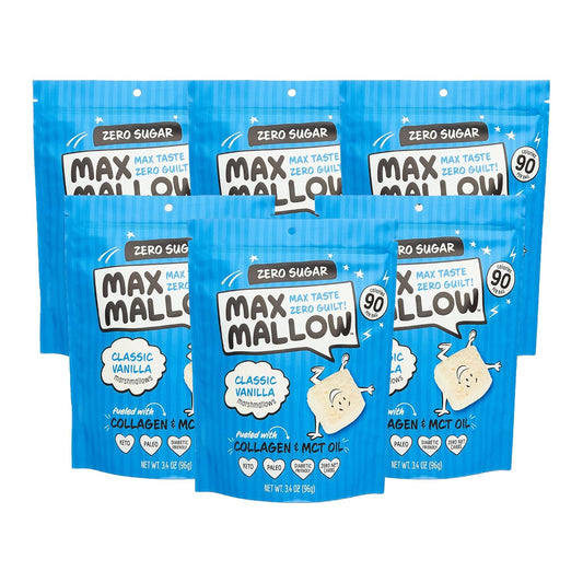 Max Mallow Sugar Free Marshmallows for Keto Treats and S'mores