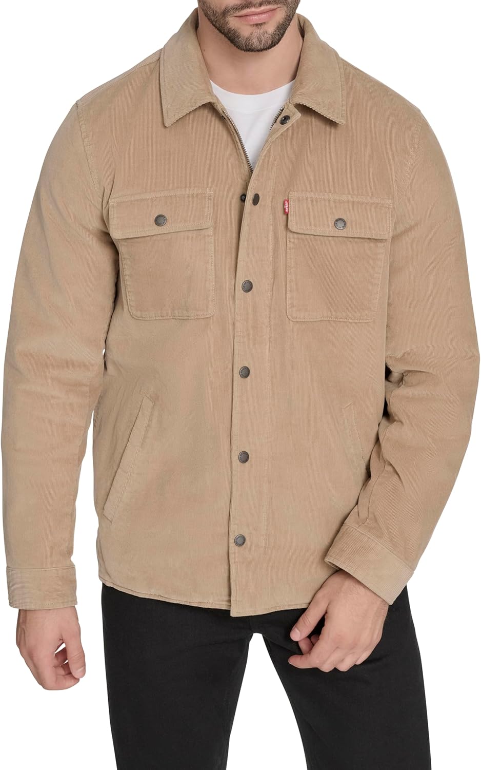Levi's Mens Corduroy Shirt Jacket for Stylish Layering