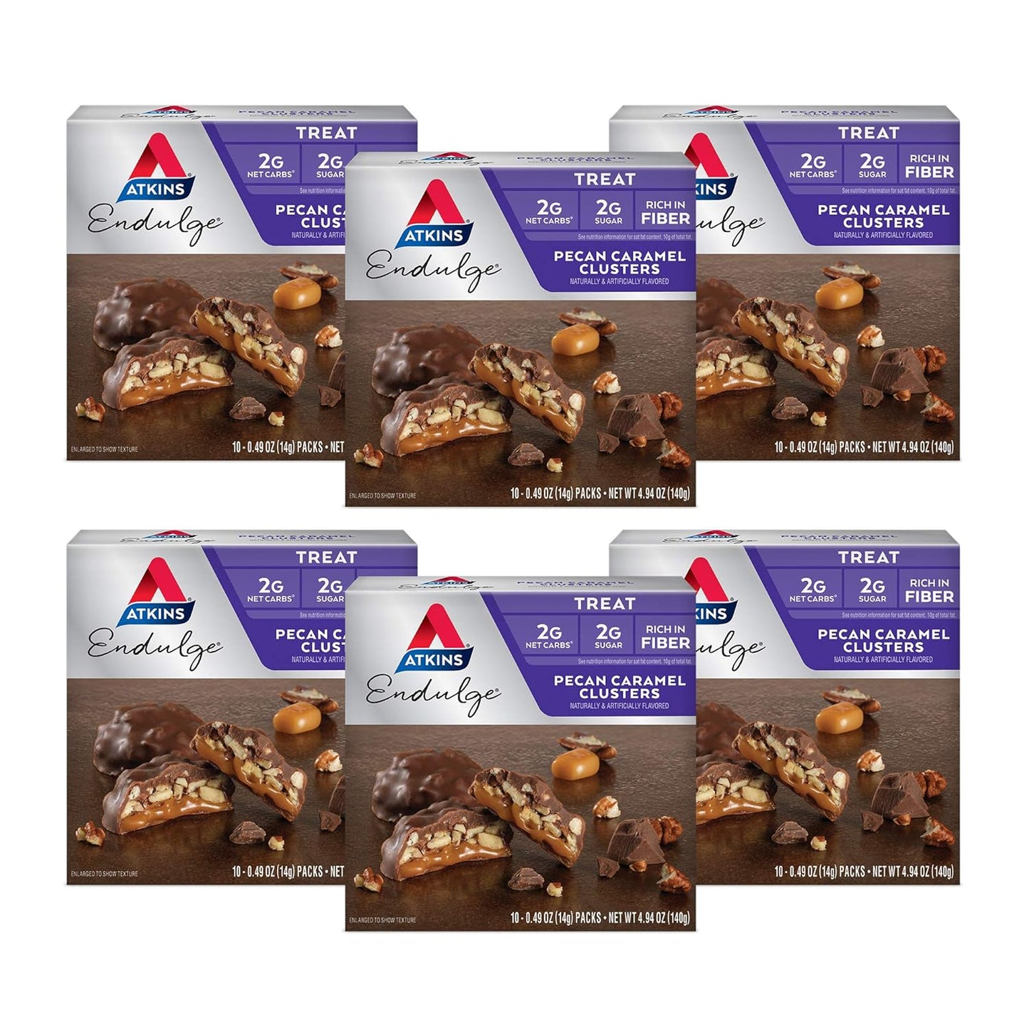 Atkins Pecan Caramel Clusters - Low Carb Dessert Treats