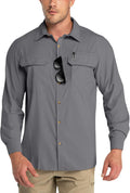 Outdoor Ventures Men's UPF 50+ Long Sleeve Sun Protection Shirt