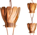 Monarch Rain Chains Pure Copper Akira Rain Chain, 8.5 ft - Decorative