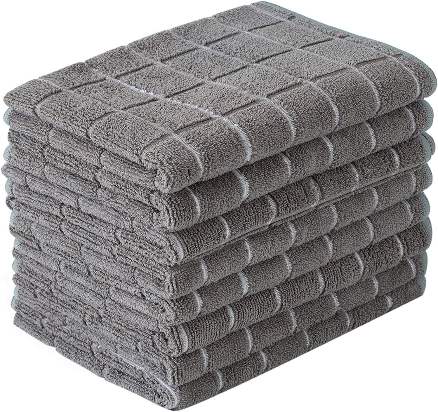 Super Absorbent Microfiber Kitchen Towels - 8 Pack