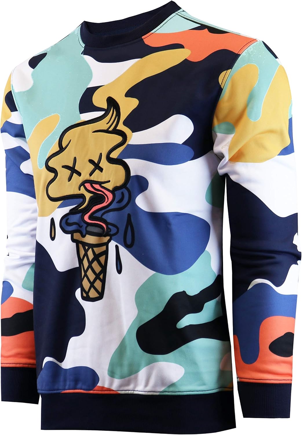 Urban Hip Hop Premium Fleece Pullover Crew Neck Sweatshirt