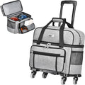 2 Ball Bowling Bag with 4 Wheels - Smooth Transport and Shoe