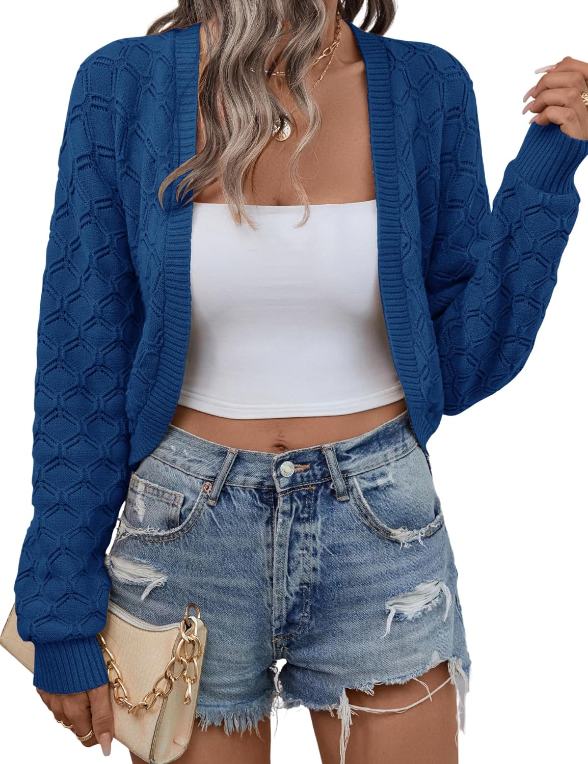 LOMON Womens Cropped Cardigan Bolero Shrugs for Dresses