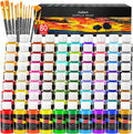 Caliart Acrylic Paint Set 80 Colors, 12 Brushes - Versatile Artist Kit